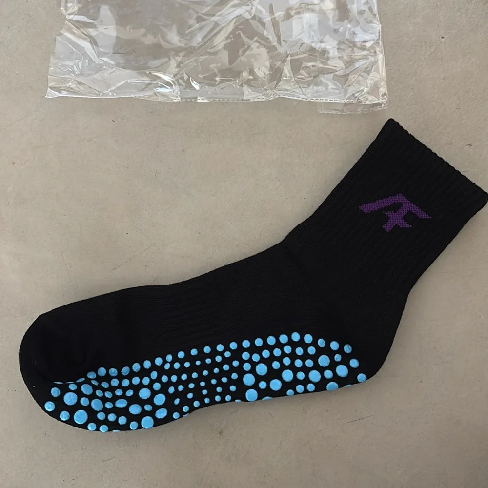 Sale! NIB AF black crew, grip socks for Pilates and Barre